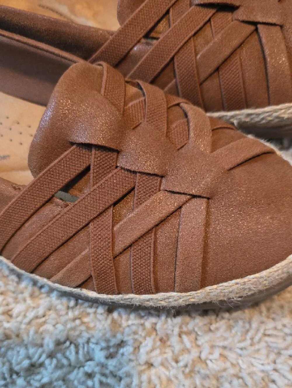 Clarks slip espadrilles